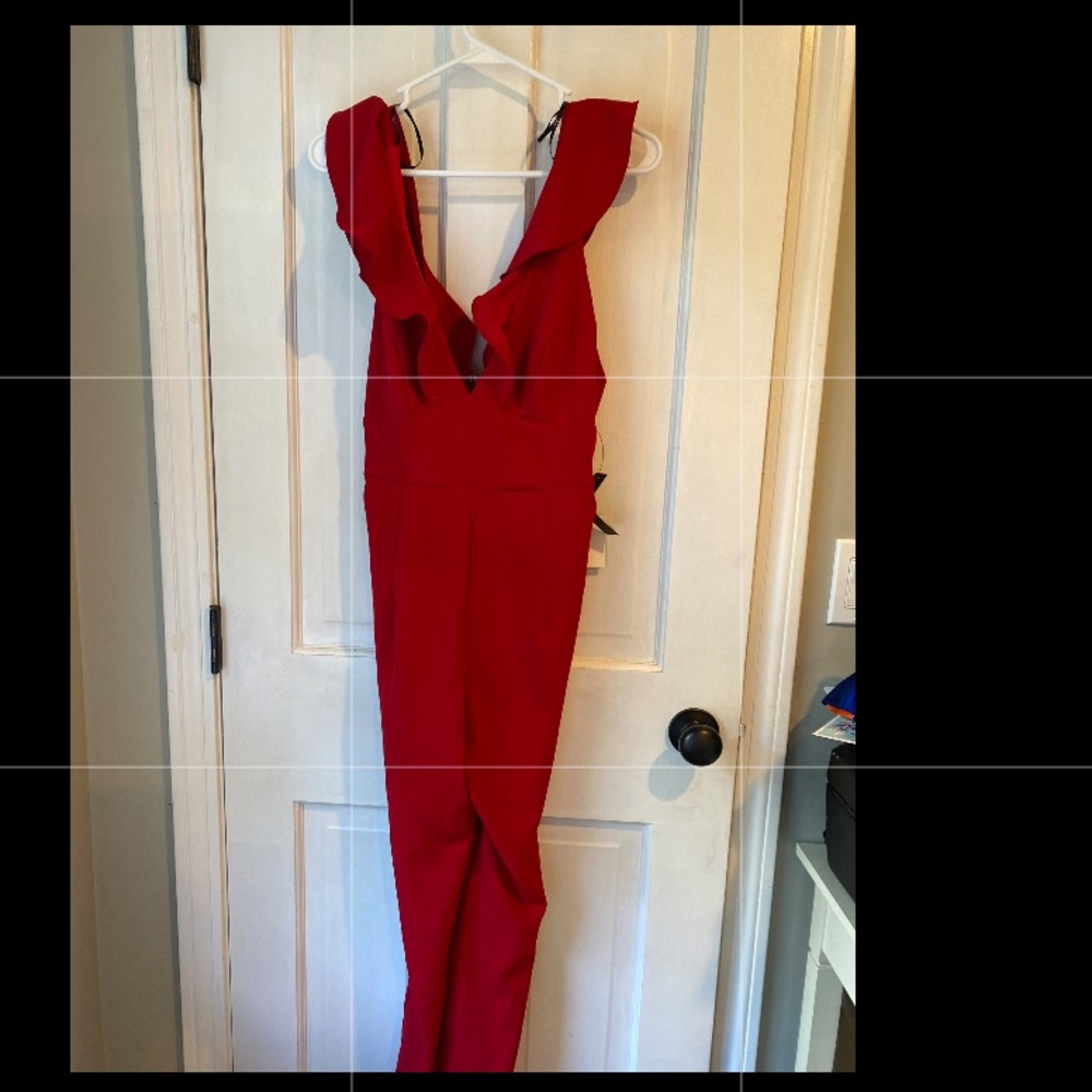 Red jumpsuit